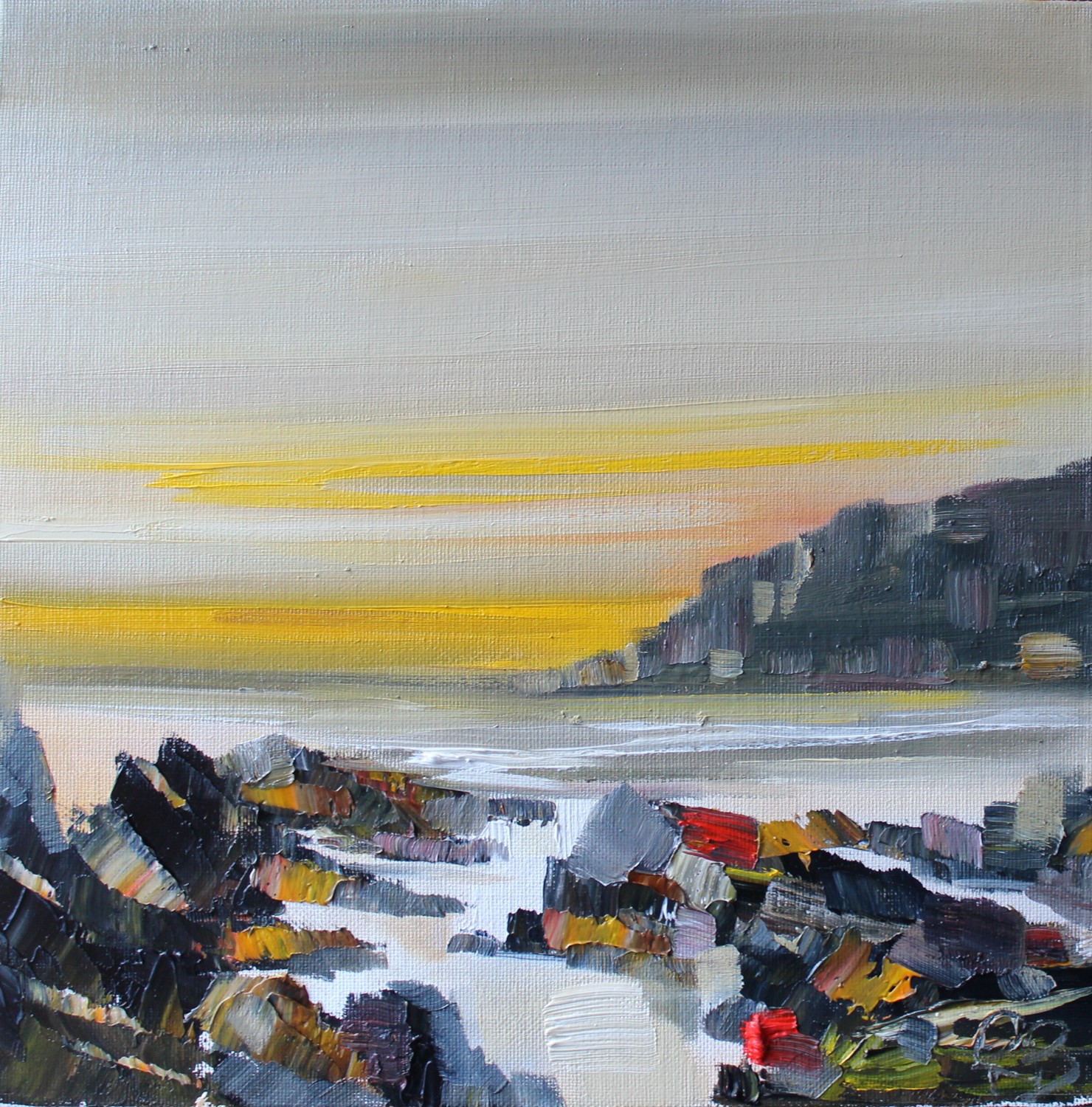 'Clambering over the rocks' by artist Rosanne Barr